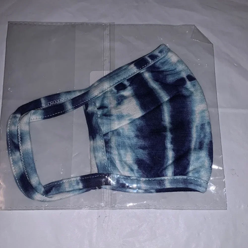 NWT Dress Barn Blue Tye Dye Face Mask